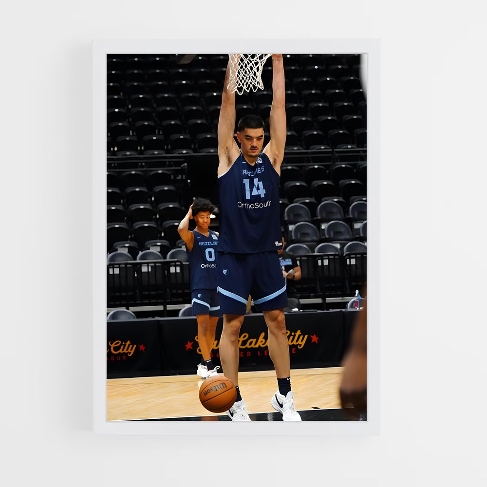 Poster Zach edey – affiche Basketball (vue 3)